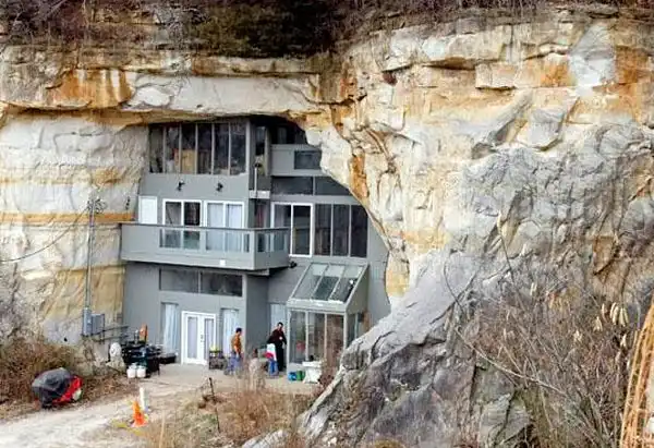 Home inside cave