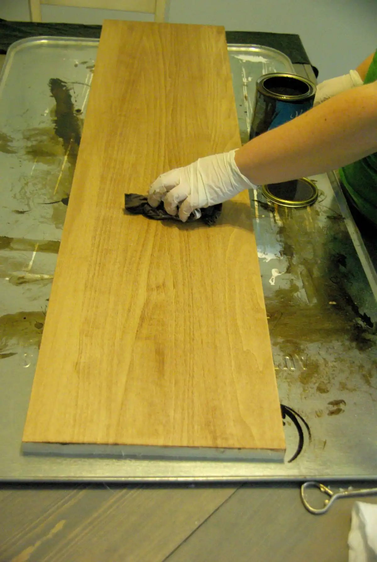 How to stain wood tutorial