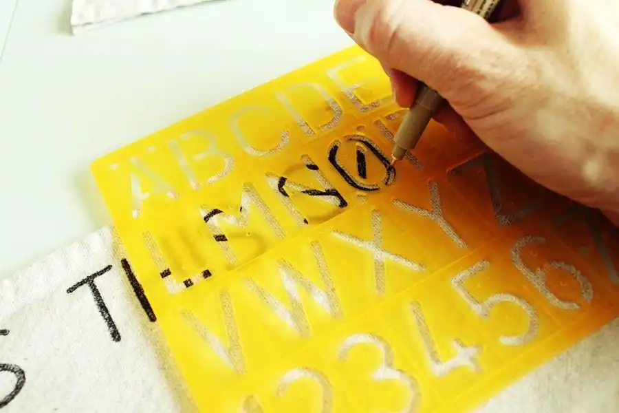 How to stencil a pillow case