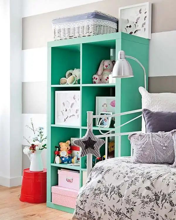ikea expedit in turquoise shade