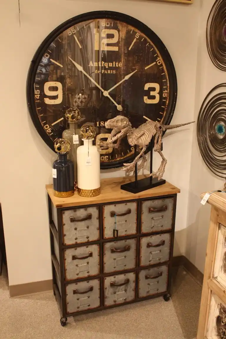 Play up the repurposed angle by changing the accessories and wall decor.