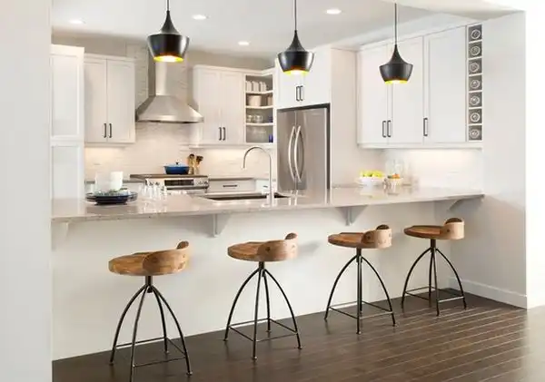 Industrial bar kitchen stool