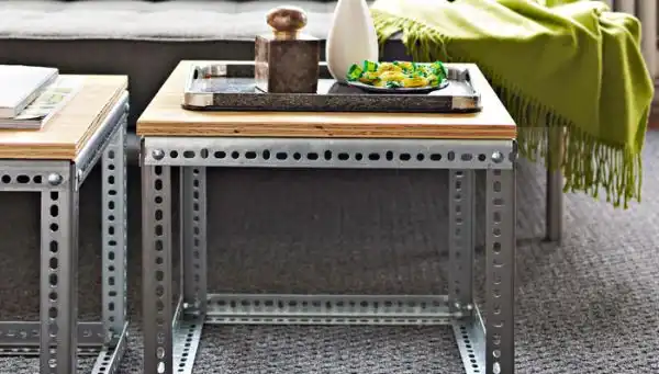 Industrial side table