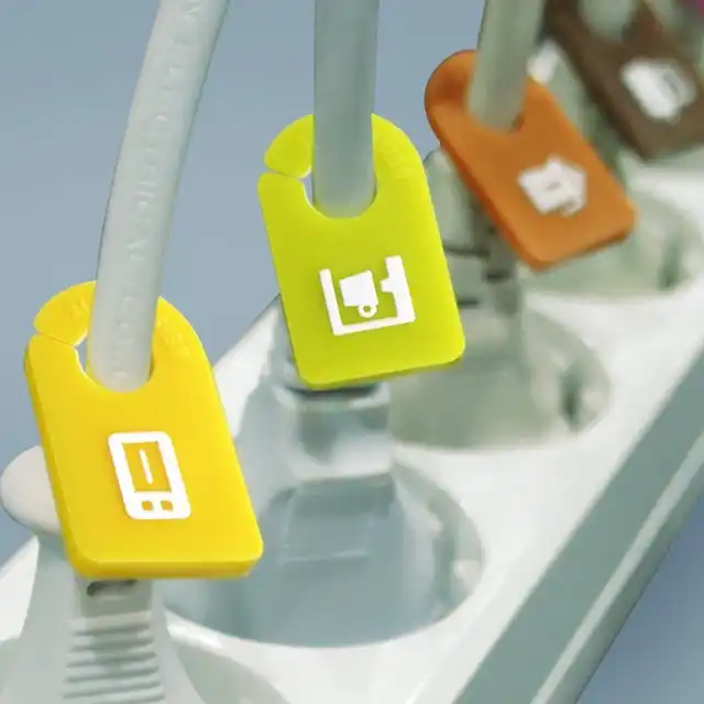 itchen Cable Organizer Plug Tags