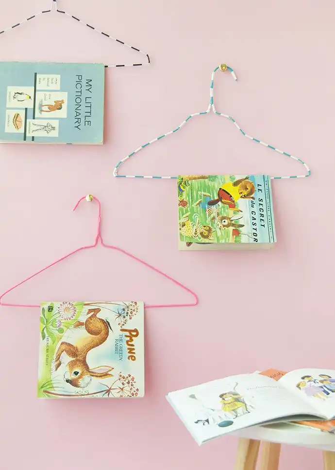 Kids books won wire hanger