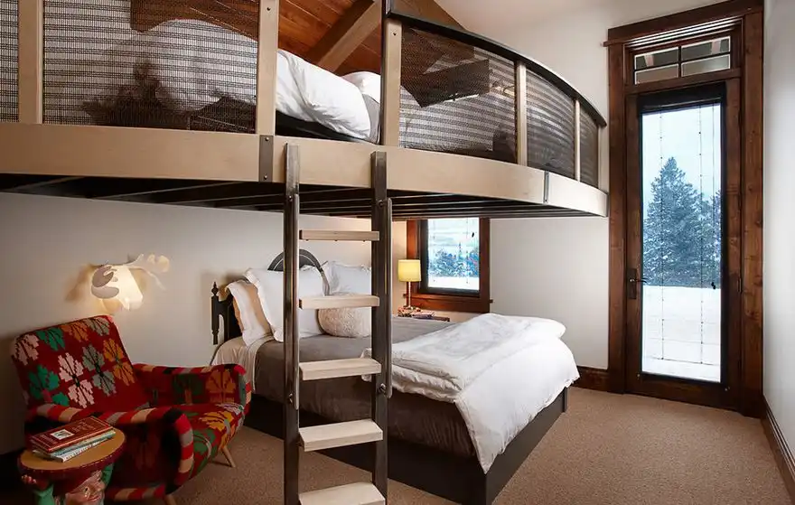 Kids oasis themed bedroom loft style