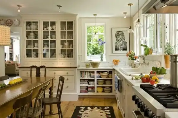 Kitchen storage for books