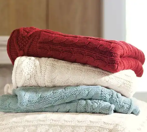 Knit throw