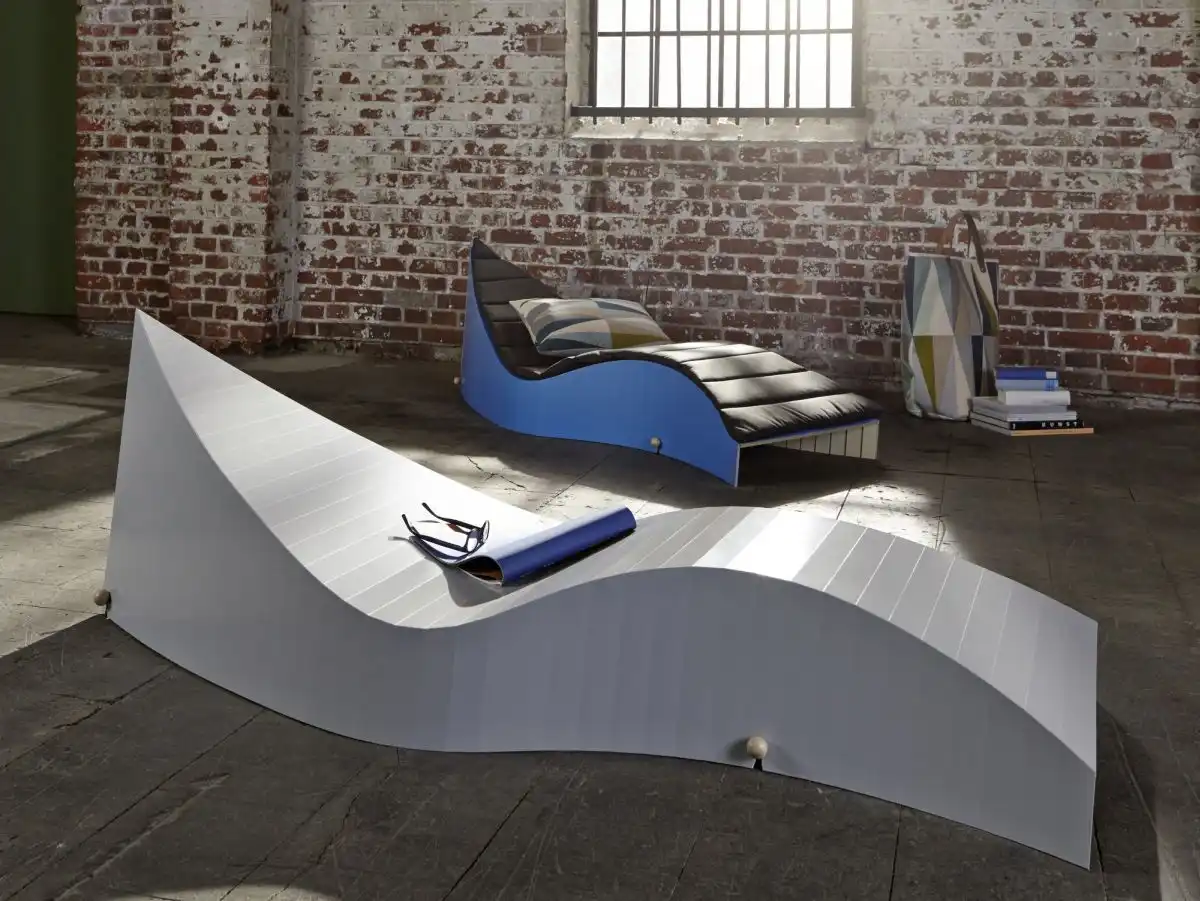 Laminated wood lounge chair
