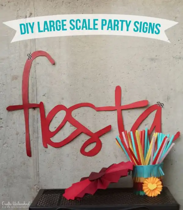 Large party sign
