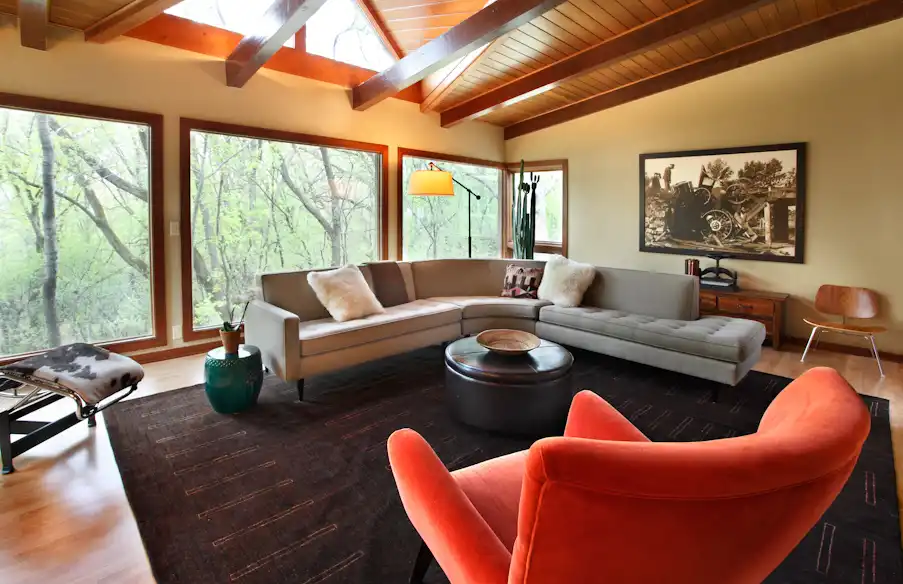 Large windows for natural light