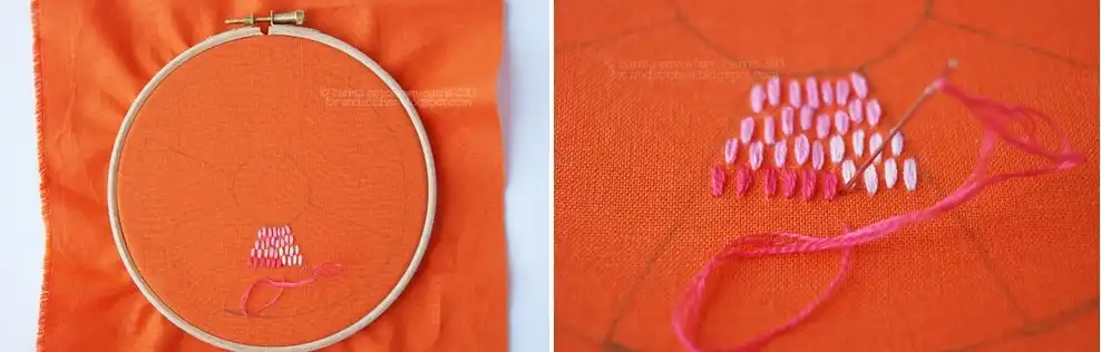 Learning various stitches