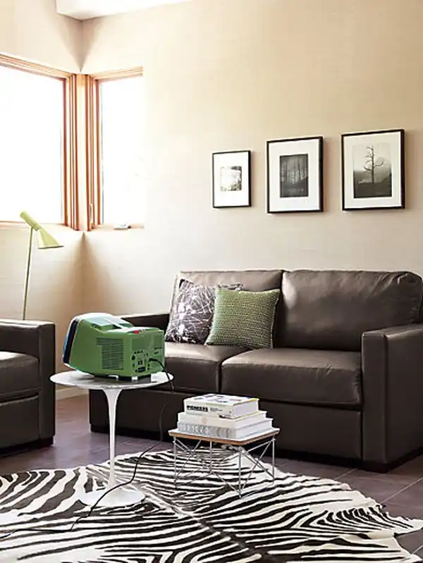 Leather brown sleeper