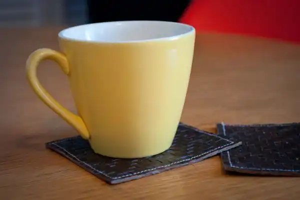 Leather coaster