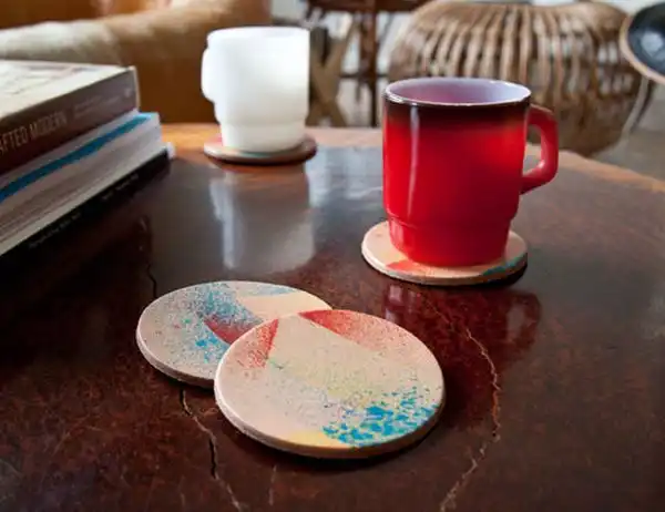 Leather coaster1