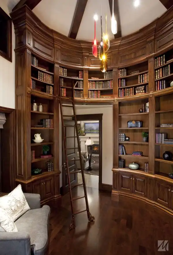 Library home round interior