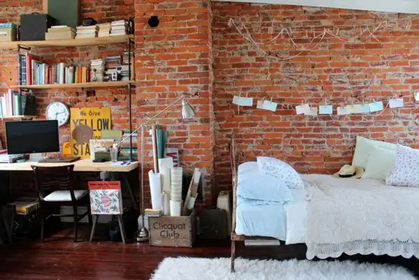 Living room home workspace