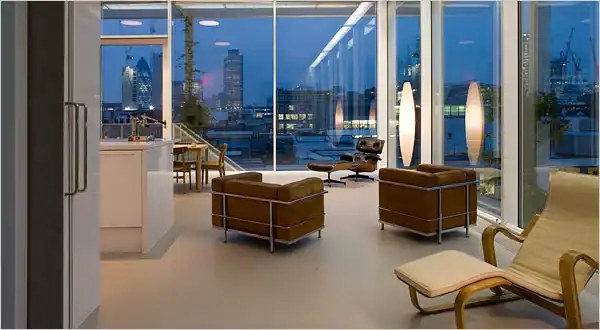 London rooftop house design