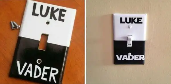 Luke father star wars light switch