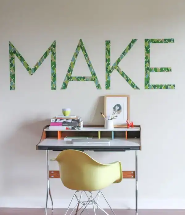 Make wall typographic