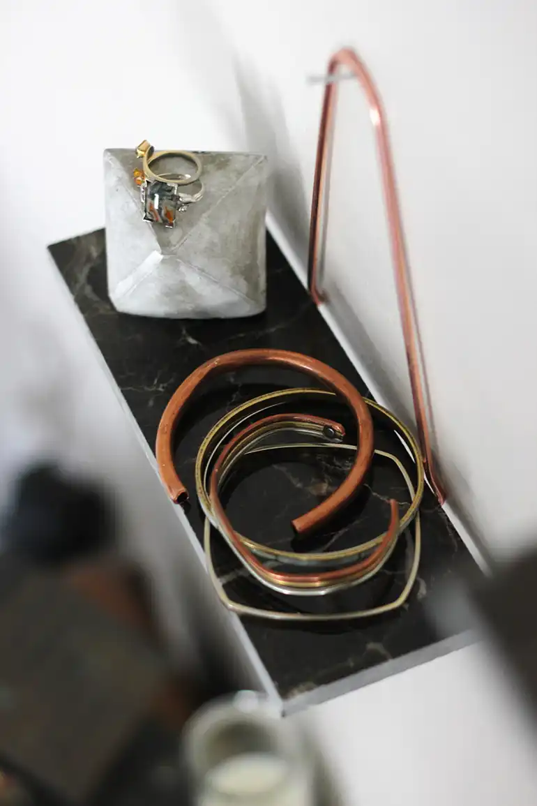 Marble shelf