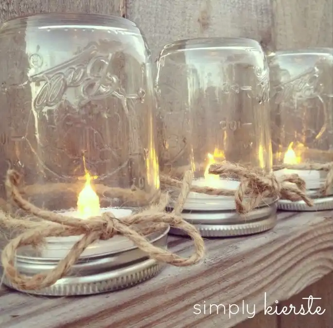 Mason jar lanterns