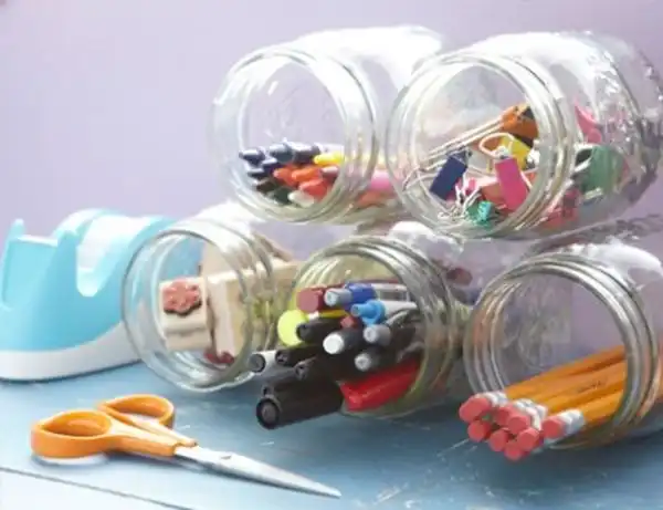 Mason jars orizontal
