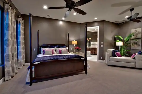 Master gray bedroom