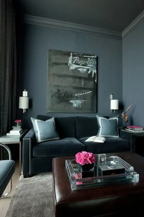 Match furniture dark walls