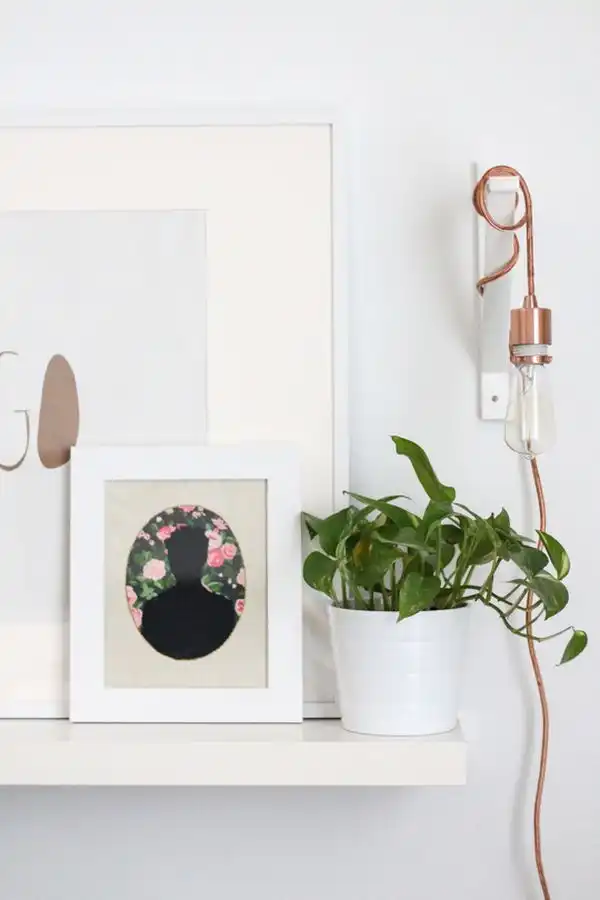 Metalic brass hanging lighting