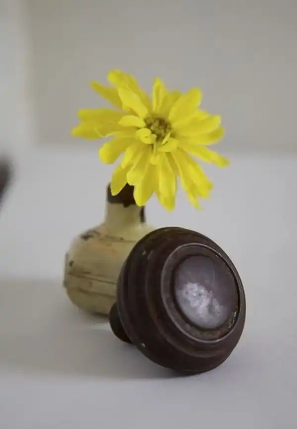 Mini vases from door knob