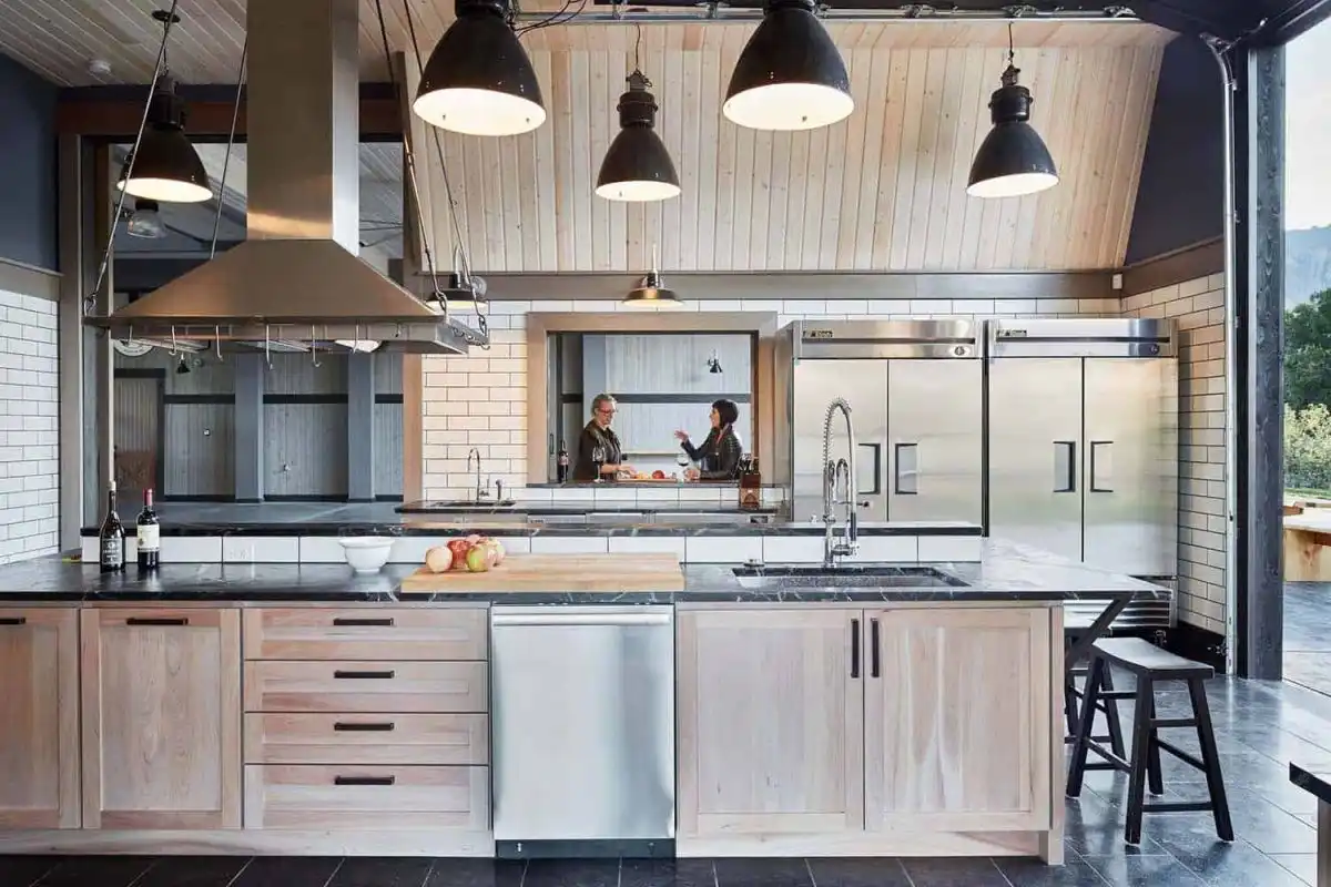 Multi purpose residence by Seattle based SkB Architects kitchen