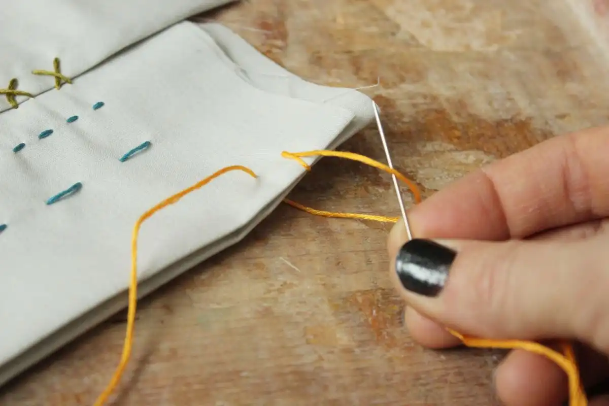 needle through this loop