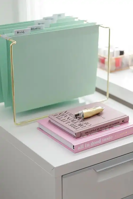 office supplies mint color