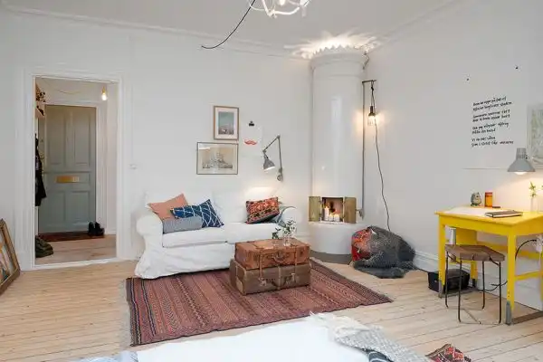 One bedroom light Swedish apartment1