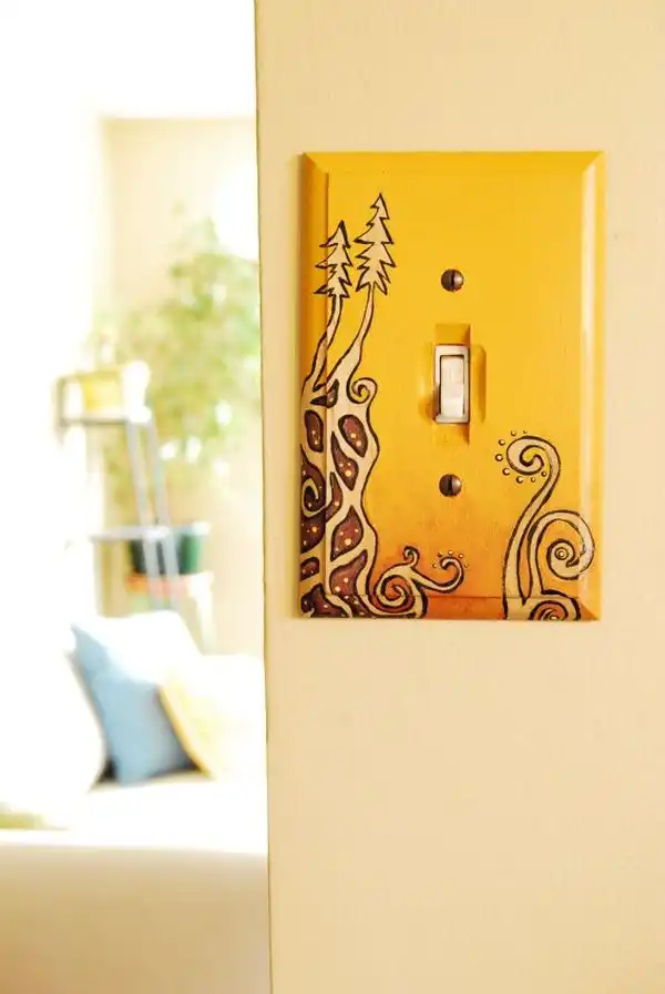 Painted light switch cover1