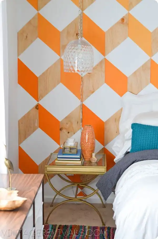Painting wall above bed
