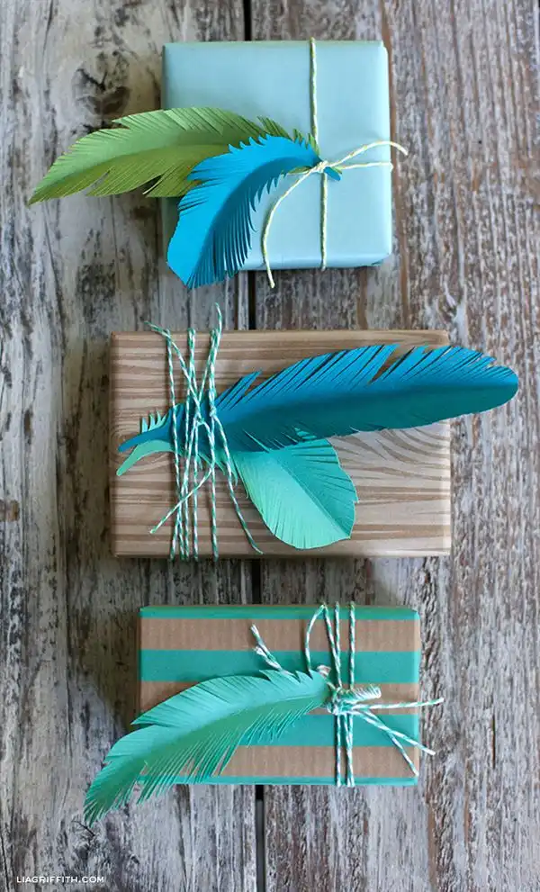 Paper feathers simple to make