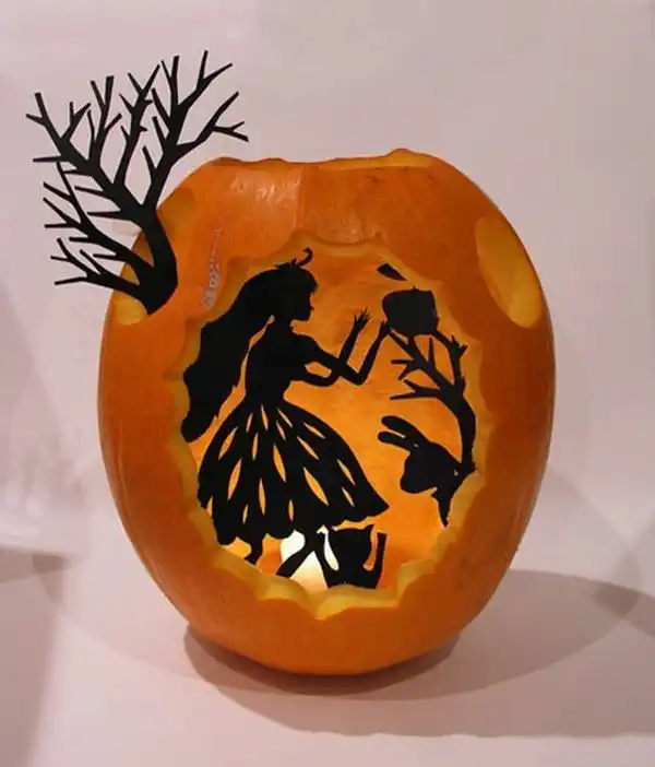 Papercut pumpkin