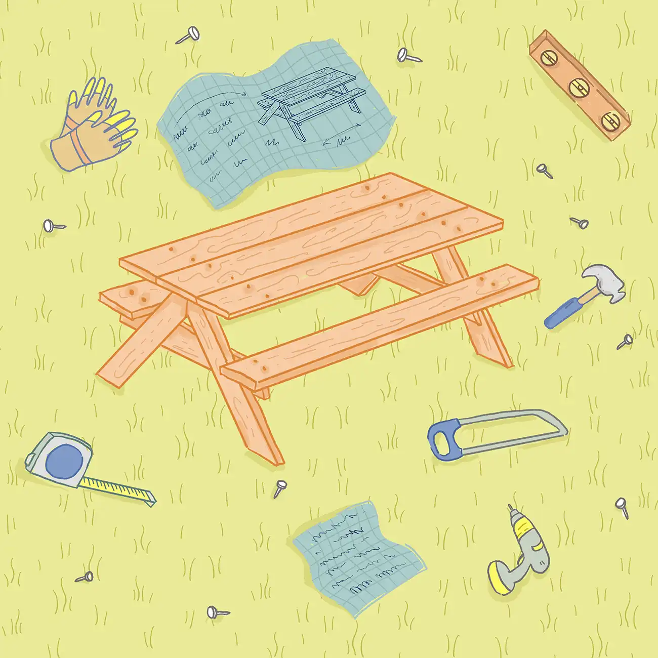 12 Free Picnic Table Plans