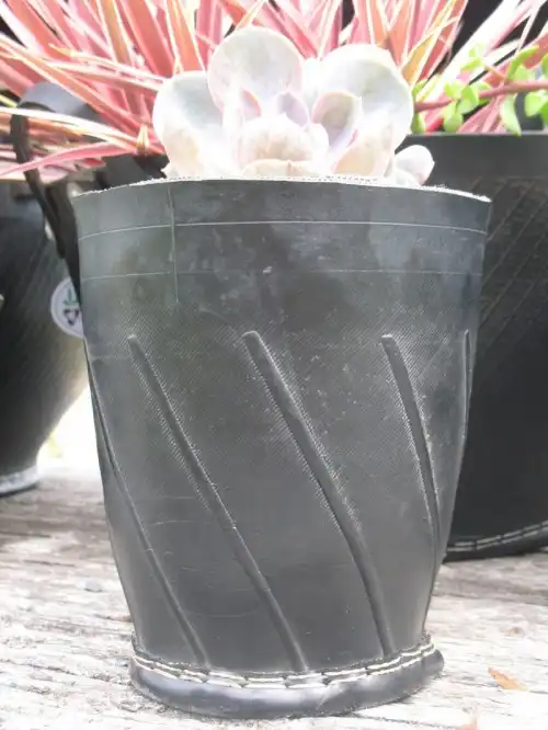 Planters of recycled tyres 3