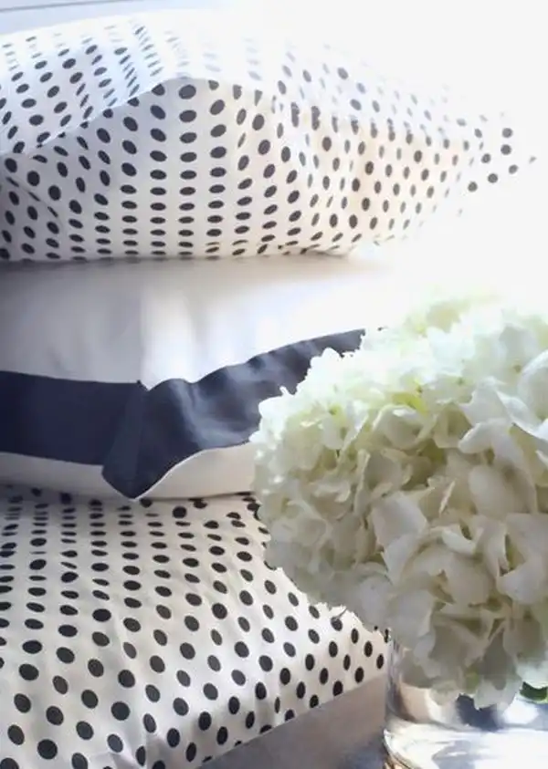 Polka dots pillow