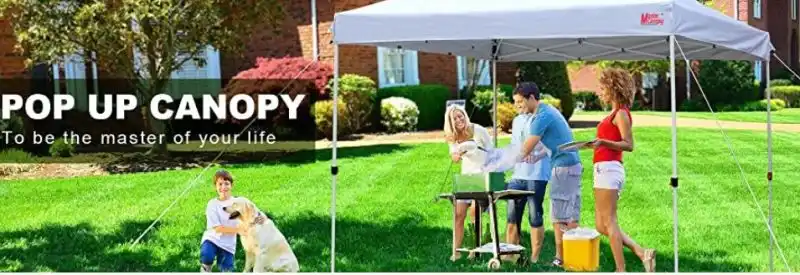 Pop up canopy for bbq