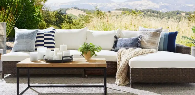 Potterybarn outdoor furniture collection