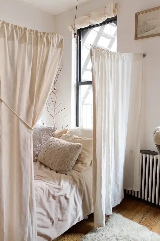 Privacy bedroom curtains