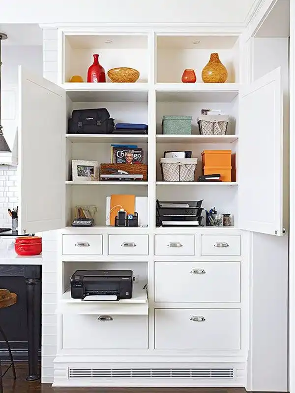 Pull put desk drawers