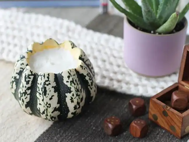 Pumpkin scent candle