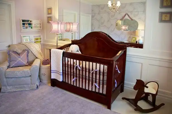 Purpley royal nursery room