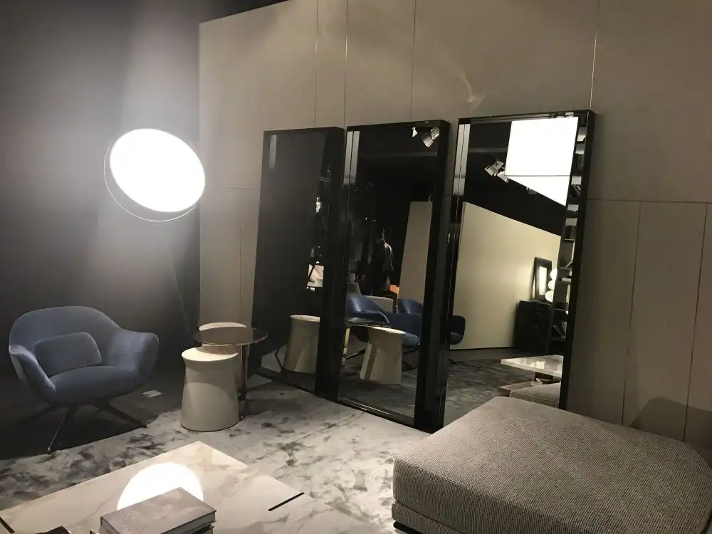 Rectangular dramatic floor mirrors