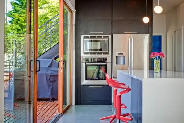 Red bar stool